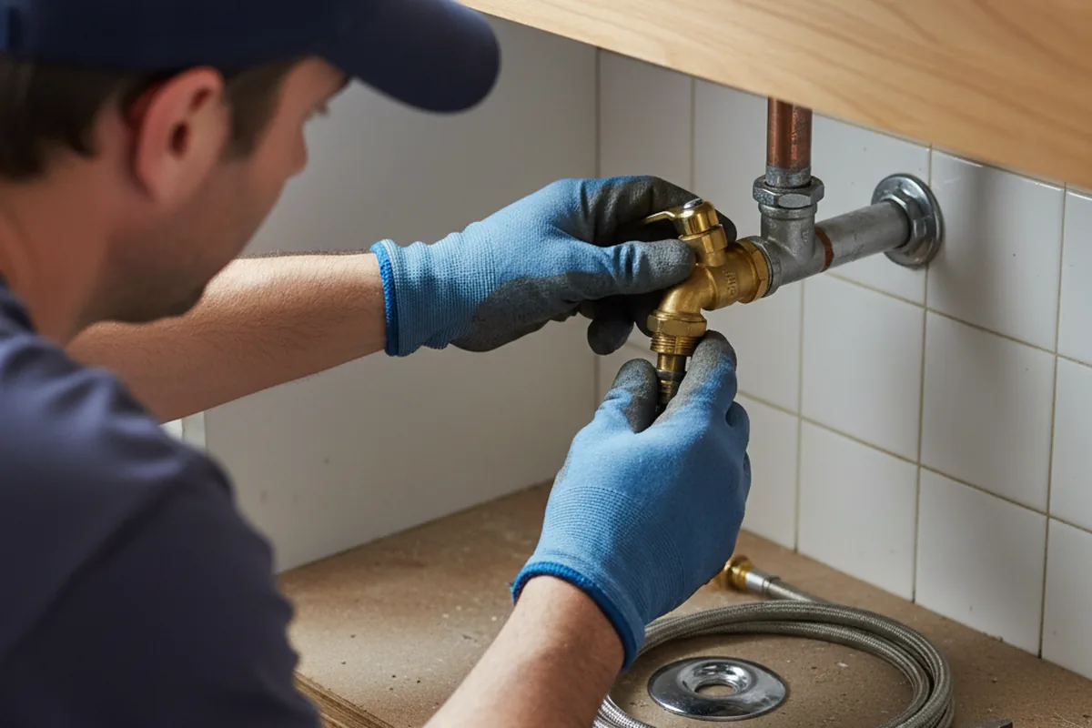 Shutoff valve and fitting work during Repiping in Middlebranch